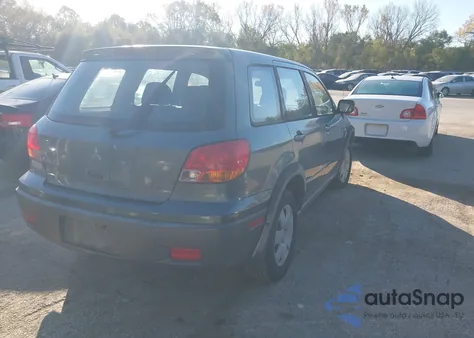 2003 Mitsubishi Outlander Ls из США, поврежденный, VIN JA4LX31G23U035796